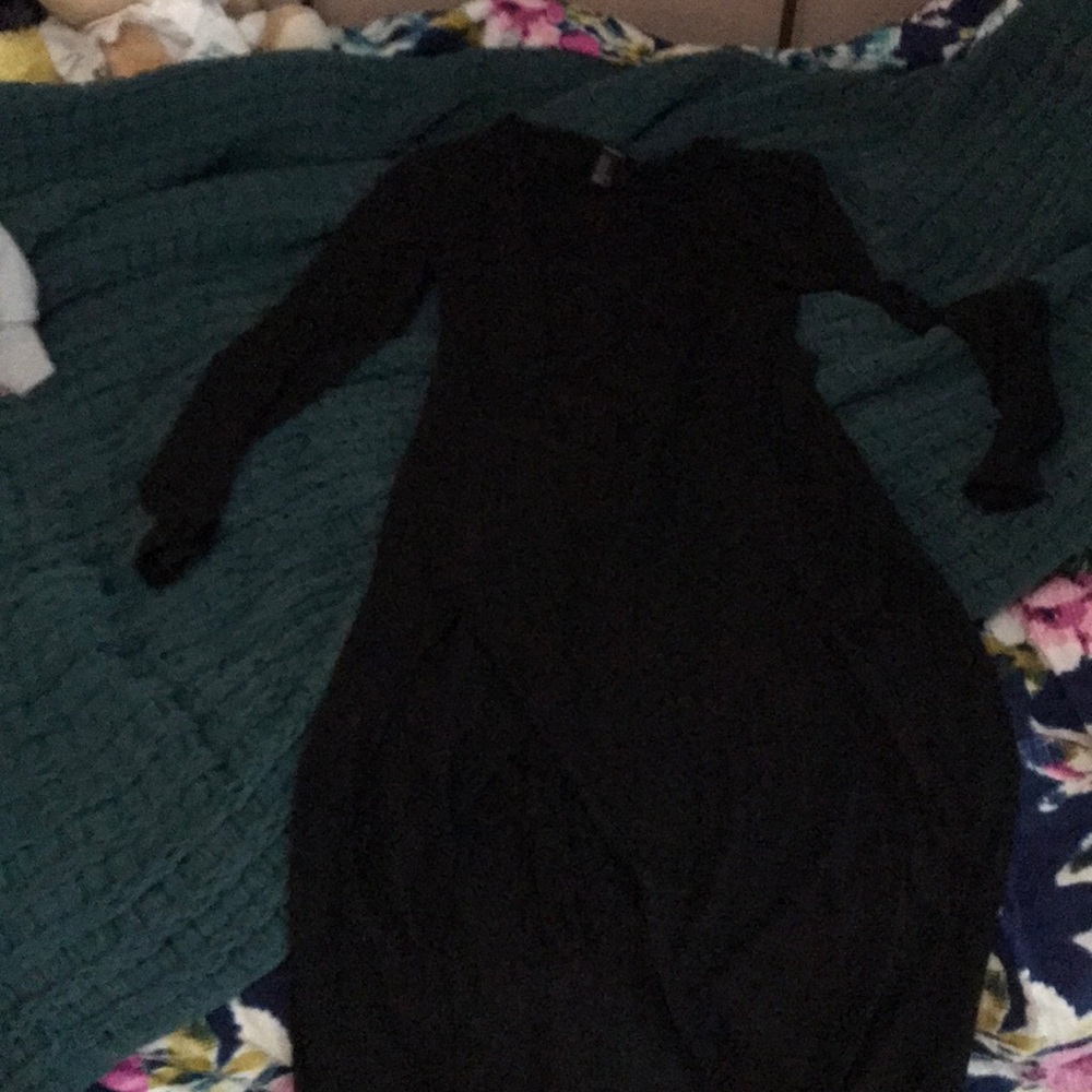 Black wrap dress